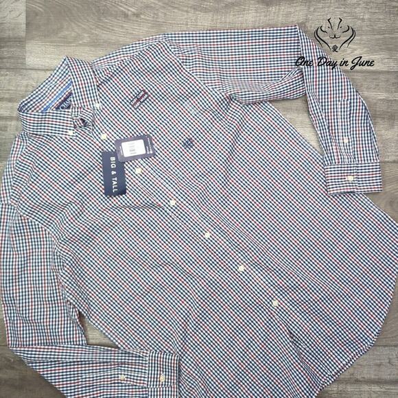 Chaps Other - Chaps Big & Tall Long Sleeve Button Down Short Size LT